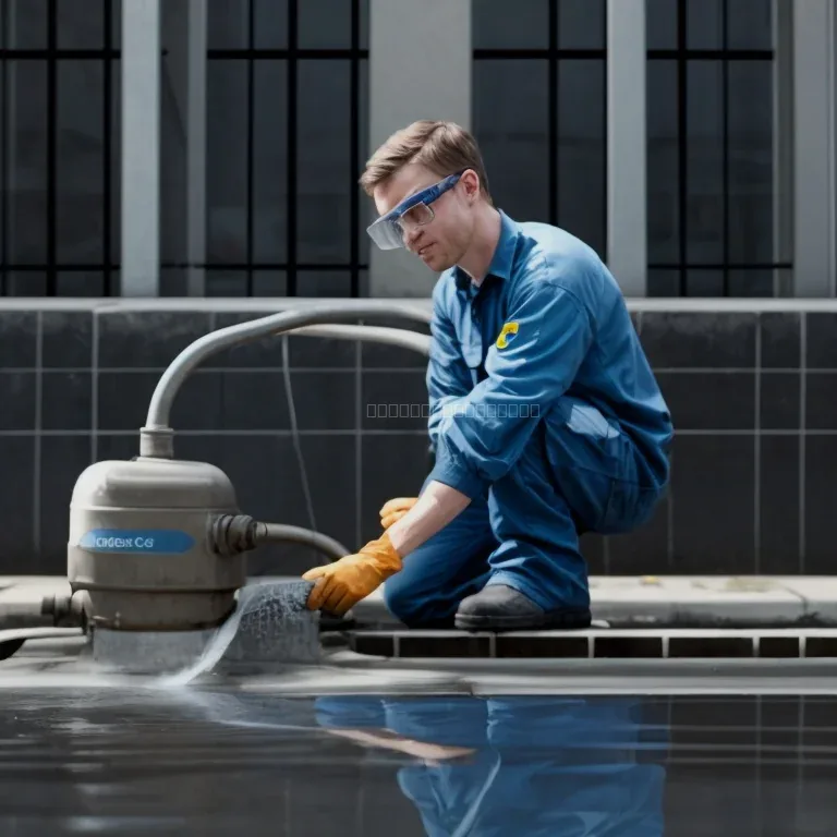 Técnico de DrenaTopFlow inspeccionando drenaje con cámara